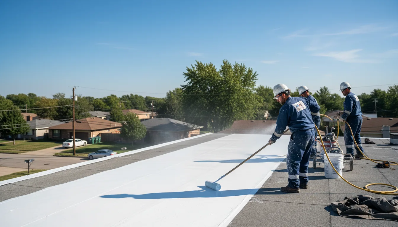 Commercial roof coating in Baldwin City, KS near me
